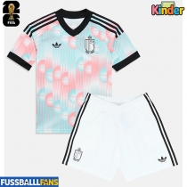 Belgien Michy Batshuayi #23 Auswärts Trikotsatz Kinder EM 2024 Kurzarm (+ Kurze Hosen)
